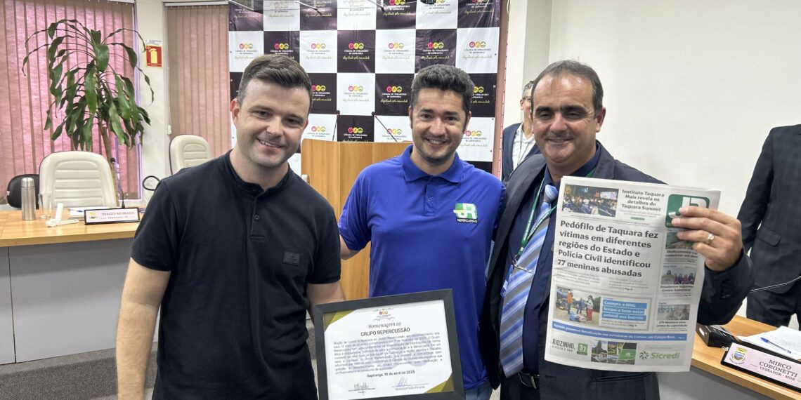 Sapiranga homenageia personalidades e entidades com entrega de moções
