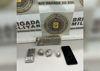 Homem é preso pela Brigada Militar de Campo Bom por tráfico de entorpecentes
