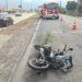 Motociclista fica ferido em acidente na RS-464, em Nova Hartz