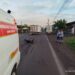 Acidente entre caminhão e moto deixa uma pessoa ferida em Nova Hartz