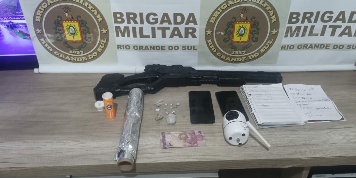 Operação policial em Nova Hartz desmantela ponto de tráfico de drogas