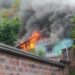 Incêndio destrói casa de madeira em Nova Hartz