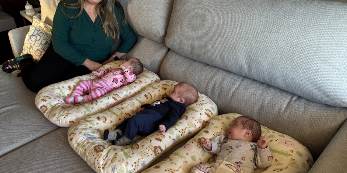 Mãe de trigêmeos: amor multiplicado e sem igual