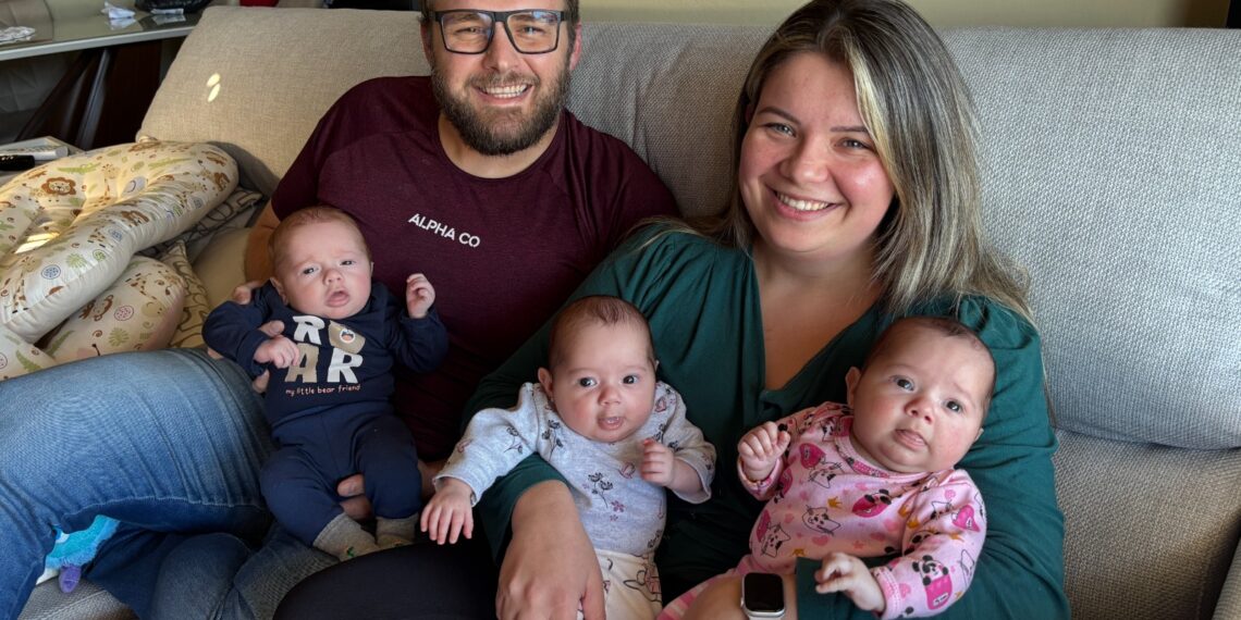 Mãe de trigêmeos: amor multiplicado e sem igual