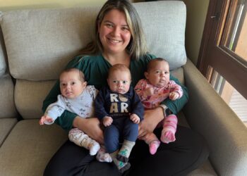 Mãe de trigêmeos: amor multiplicado e sem igual