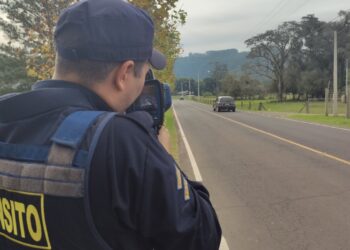Guarda de Trânsito realiza testes com radar móvel em Sapiranga