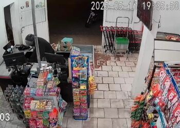 Bandido assalta minimercado em Sapiranga; câmeras flagraram ação