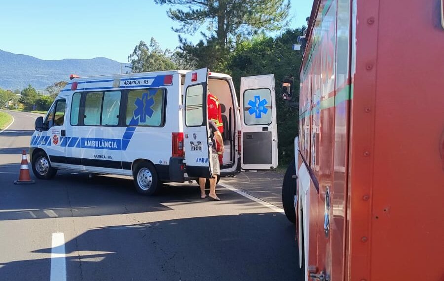 Acidente resulta em três feridos na RS-239, em Nova Hartz
