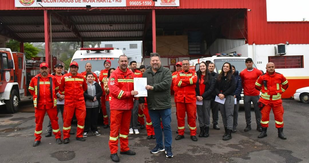 Nova Hartz concede terreno aos Bombeiros Voluntários