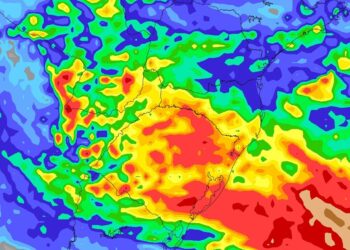 Região terá chuva acima de 100 mm no fim de semana
