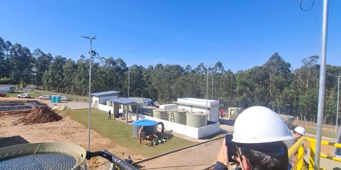 Agesan acompanha ampliação do sistema de água e estação em Araricá