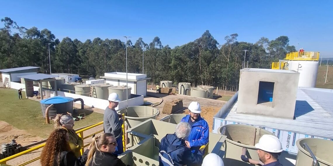 Agesan acompanha ampliação do sistema de água e estação em Araricá
