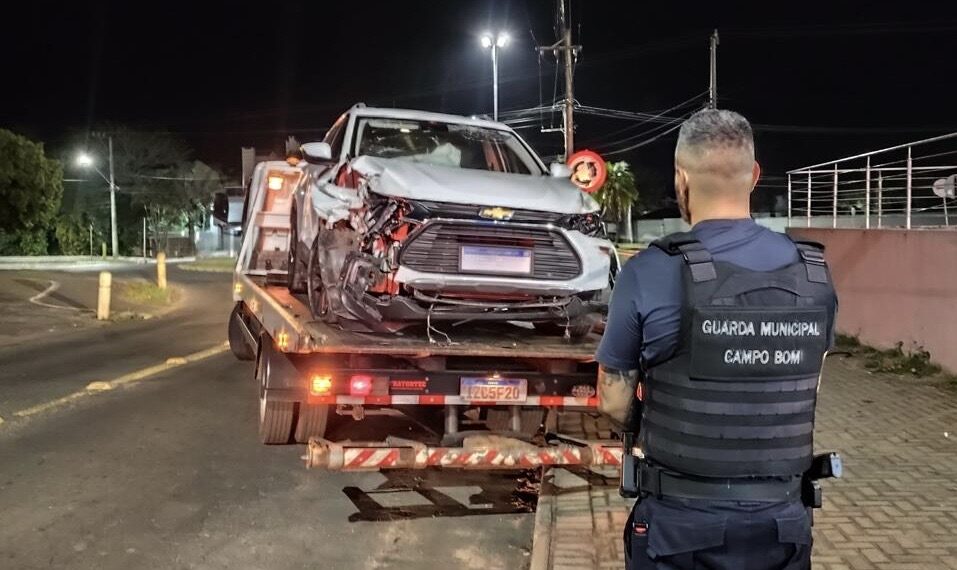 Guarda Municipal prende motorista embriagado após acidente em Campo Bom