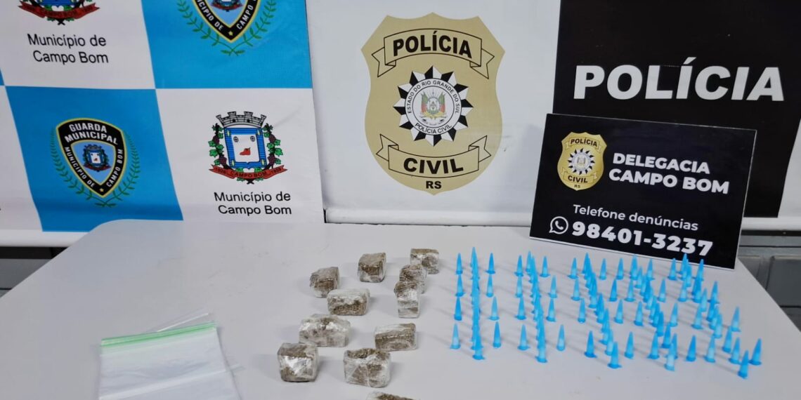 Ação conjunta resulta em apreensão de drogas em Campo Bom