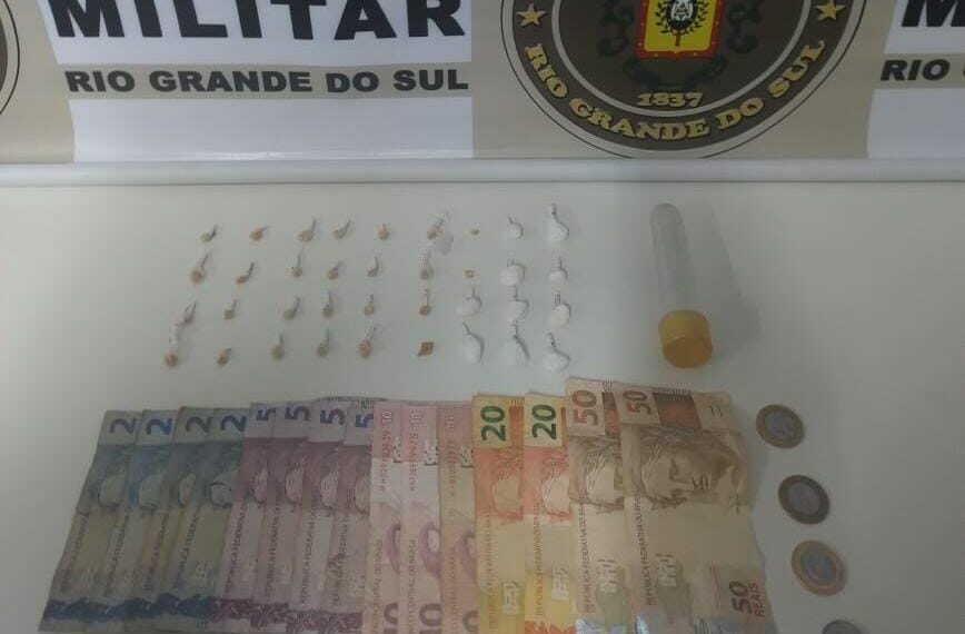 Brigada Militar prende acusado de tráfico de drogas em Sapiranga