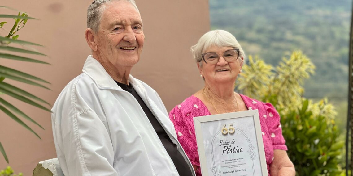 Alicio e Jurema Haag celebram 65 anos de amor e dedicação