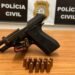 Homem é preso em flagrante por posse ilegal de arma de fogo em Araricá