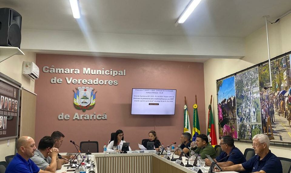 Câmara de Vereadores de Araricá aprova diretrizes orçamentárias para ano que vem