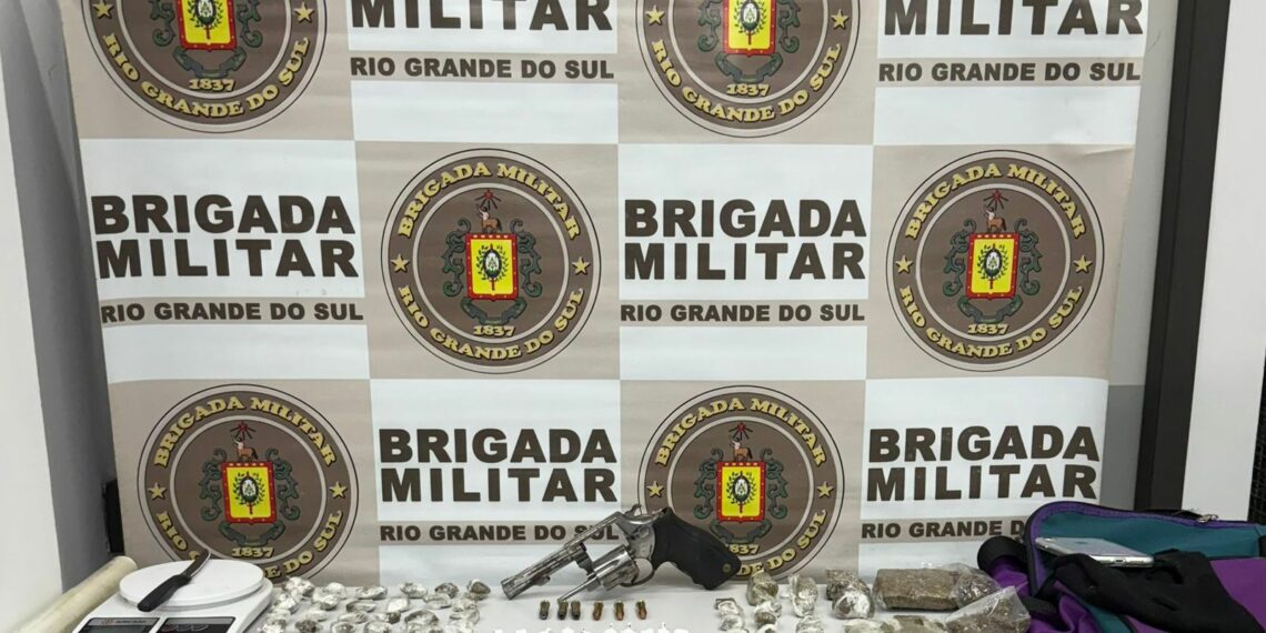 Homem é preso em flagrante por tráfico de drogas e porte ilegal de arma de fogo em Campo Bom