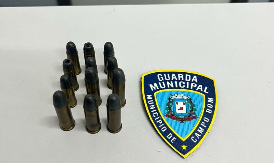 Guarda Municipal prende homem por porte ilegal de munições de arma de fogo