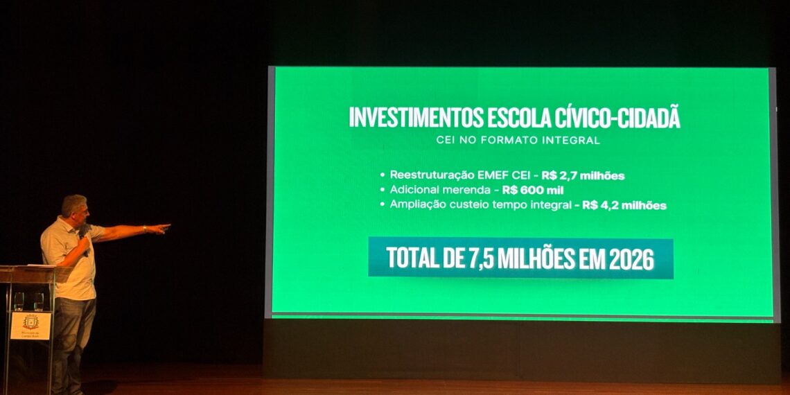 Campo Bom anuncia investimento de R$ 42,8 mi na educação para 2026