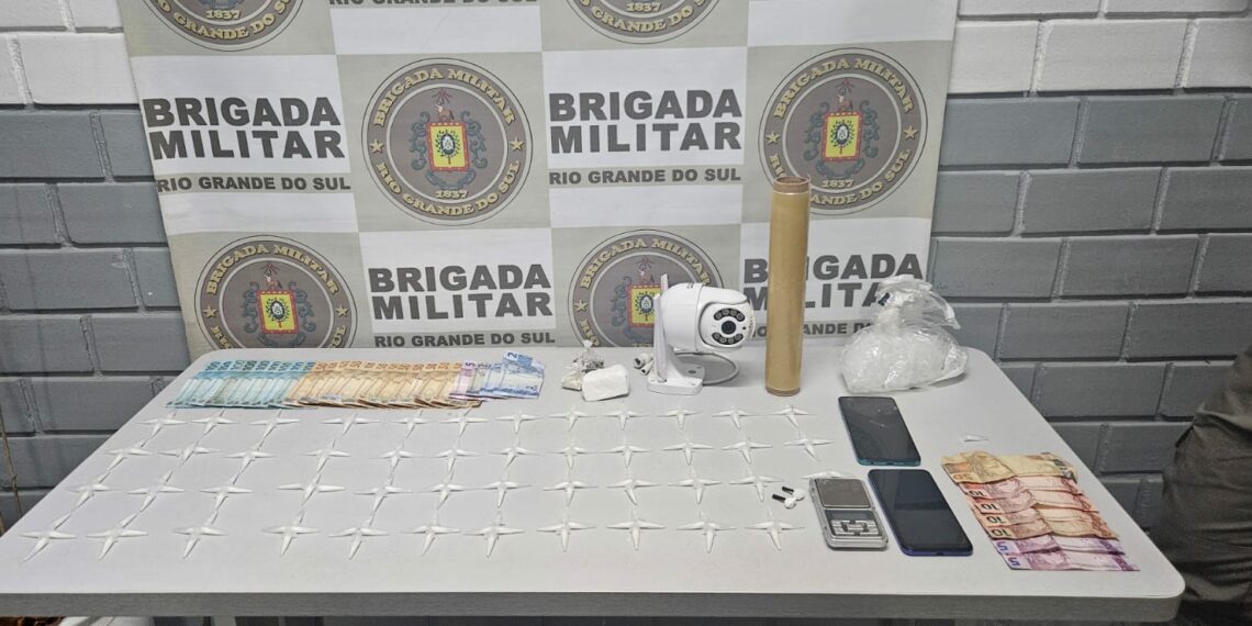 Brigada Militar realiza prisão por tráfico de drogas em Campo Bom