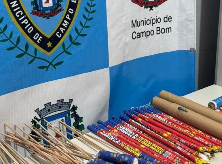Guarda de Campo Bom apreende fogos de artifício irregulares