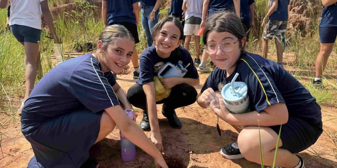 Educação ambiental marca ação com plantio de mudas em nascente de Sapiranga