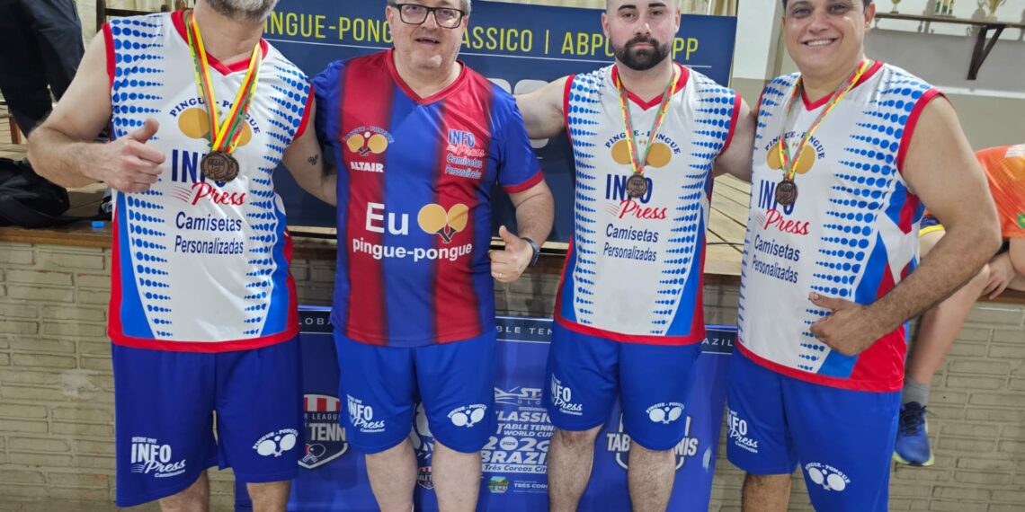 INFO PRESS CAMISETAS vence na Série Ouro e segue líder no Estadual de Pingue-Pongue em Montenegro