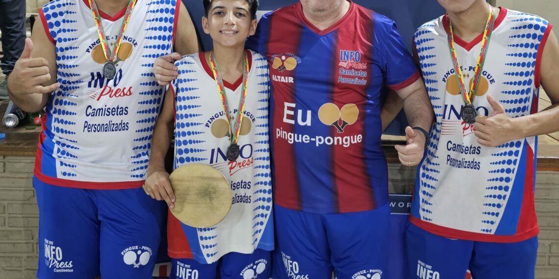 INFO PRESS CAMISETAS vence na Série Ouro e segue líder no Estadual de Pingue-Pongue em Montenegro