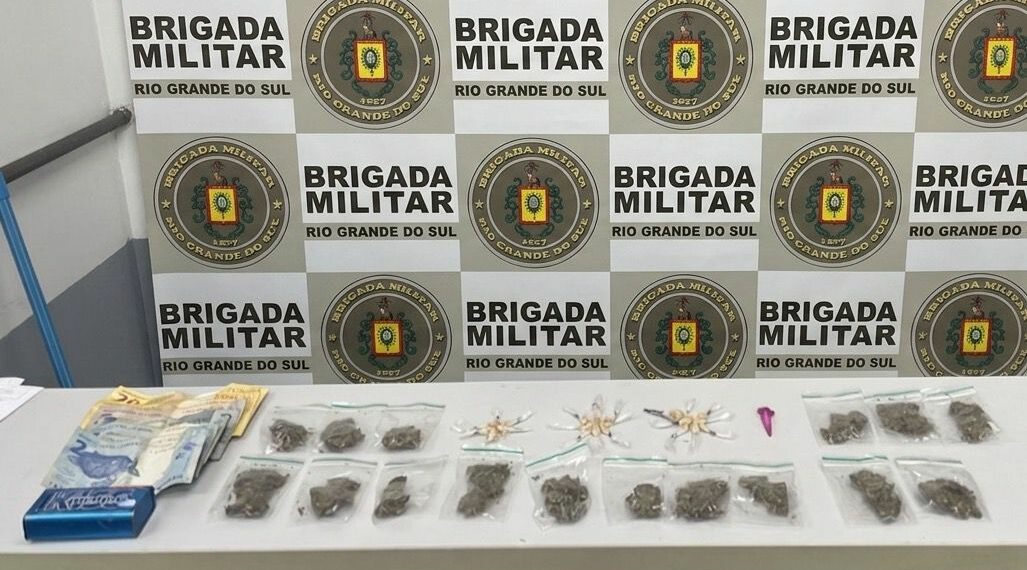 Brigada Militar prende homem por tráfico de drogas em Campo Bom