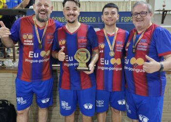 INFO PRESS CAMISETAS vence na Série Ouro e segue líder no Estadual de Pingue-Pongue em Montenegro