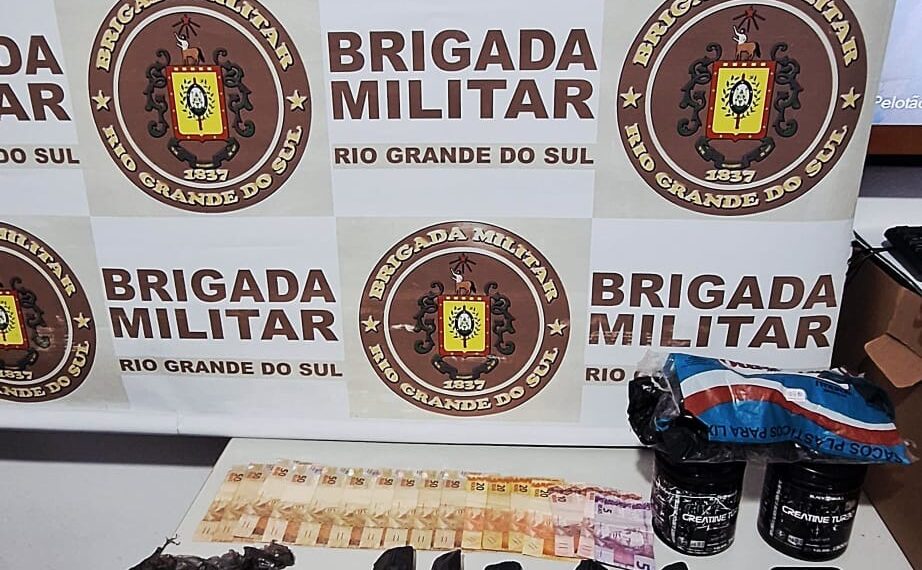 Homem é preso por tráfico e drogas são apreendidas em Nova Hartz