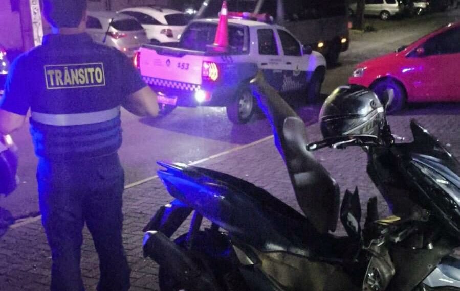 Motoneta furtada é recuperada após se envolver em acidente, em Sapiranga