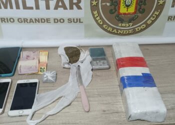 Jovem é preso por tráfico de drogas em Nova Hartz em ação da Brigada Militar