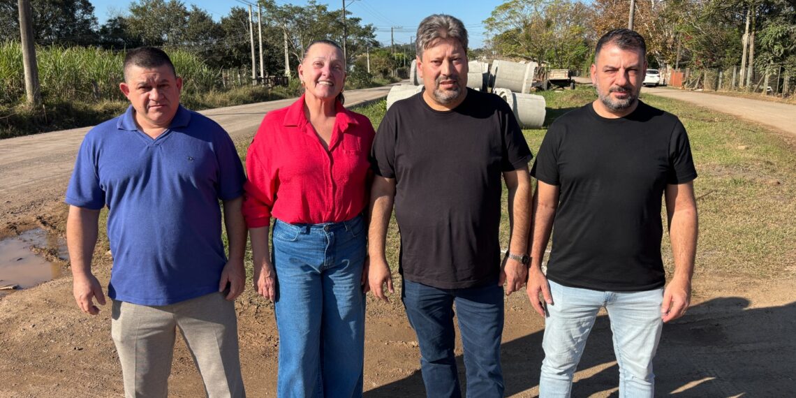 Obras de pavimentação em Nova Hartz já iniciaram na Avenida 20 de Setembro