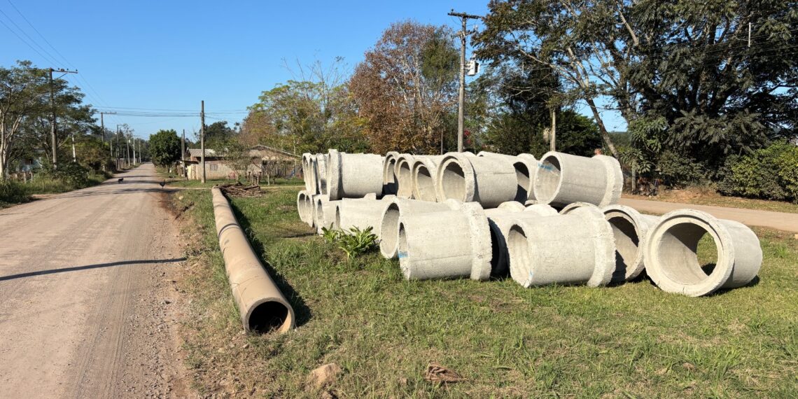 Obras de pavimentação em Nova Hartz já iniciaram na Avenida 20 de Setembro