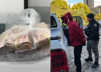 Homem é preso com dinheiro furtado de agência do Banco do Brasil de Sapiranga