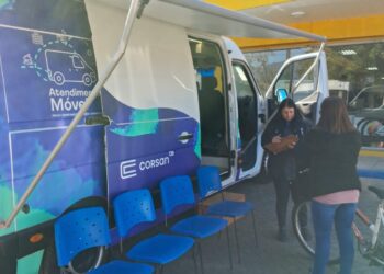 Corsan realiza atendimento móvel para novas ligações de água, em Nova Hartz