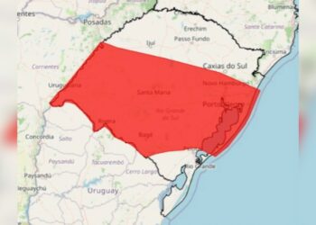 Inmet emite alerta de grande perigo para os vales do Sinos e Paranhana
