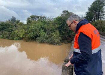 Prefeitura monitora Rio dos Sinos e mantém alerta preventivo, em Sapiranga