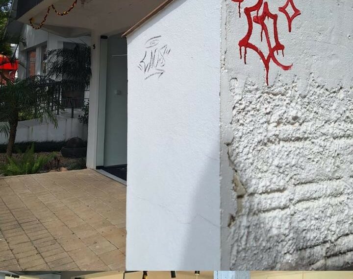 BM de Dois Irmãos identifica autor de pichações