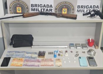 Dois homens são presos por tráfico de drogas e posse irregular de arma em Campo Bom