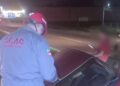 Motorista perde controle da direção e cai em valeta central na RS-239