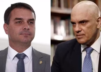 Flávio Bolsonaro defende renúncia de Moraes após mensagens com Vorcaro